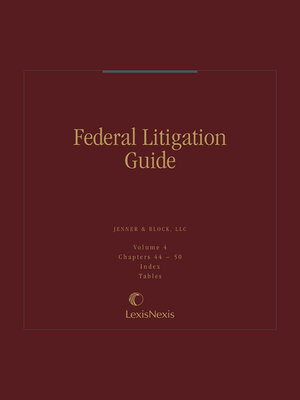 cover image of Federal Litigation Guide